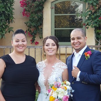 Ink & Magic - Ink & Magic - smiles with the newly married couple - Officiants Near Me Ink & Magic - Ink & Magic - smiles with the newly married couple - Officiants Near Me