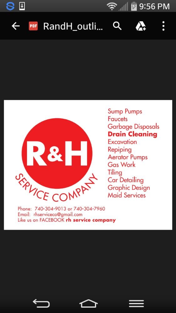 Slide of R & H Service Company