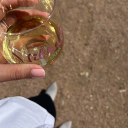 You can keep the wine glass if you want to.