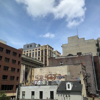 Moxy Boston Downtown - 2nd floor bar view - Hotels Near Me - Boston, Massachusetts