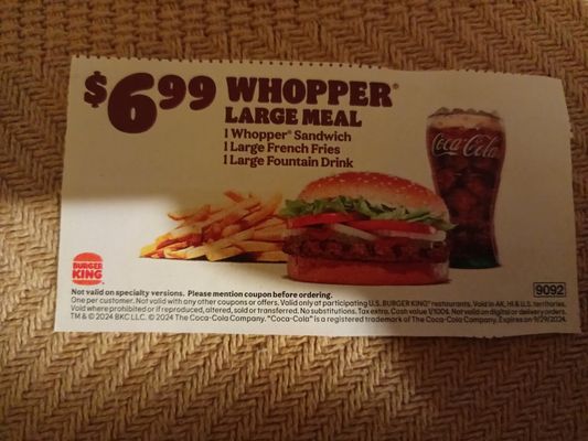 Menu photo 1 Burger King Enterprise, AL