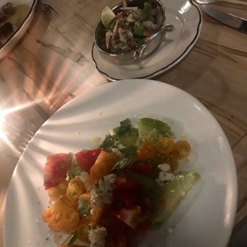 Automatic Seafood and Oysters - Crab claws and heirloom tomato salad - Seafood Near Me - Birmingham, Alabama Automatic Seafood and Oysters - Crab claws and heirloom tomato salad - Seafood Near Me - Birmingham, Alabama