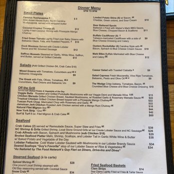 Coastal Cravings - Dinner menu as of 26jul22 - Seafood Near Me - Duck, North Carolina Coastal Cravings - Dinner menu as of 26jul22 - Seafood Near Me - Duck, North Carolina