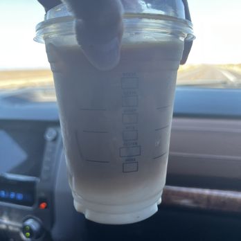 Starbucks - SKINNY CARAMEL MACHIATTO  just MILK AND COFFEE NOTHING ELSE what a joke and then threw the straws at you cos they dont know their menu - Coffee & Tea Near Me - Casa Grande, Arizona