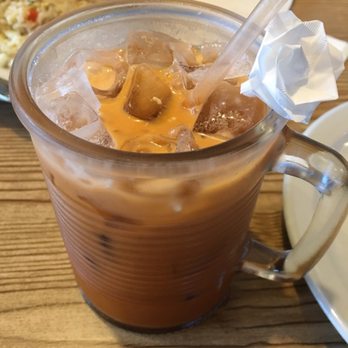 Thai Wok Kitchen - Thai ice tea with coconut milk. Yumm!! - Thai Near Me - Vancouver, Washington
