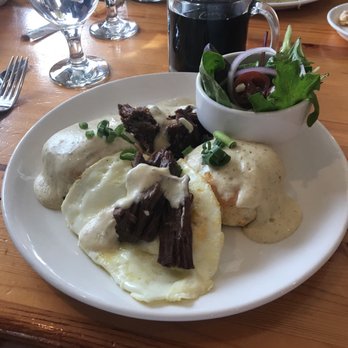 Sandy Point Beach House - Short ribs biscuits and gravy - New American Near Me - West Olive, Michigan Sandy Point Beach House - Short ribs biscuits and gravy - New American Near Me - West Olive, Michigan