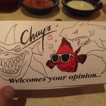 Chuy's - My bf likes torturing the poor fish. - Mexican Near Me - Round Rock, Texas Chuy's - My bf likes torturing the poor fish. - Mexican Near Me - Round Rock, Texas