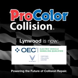 ProColor Collision Lynwood - Certifide EV repair facility
