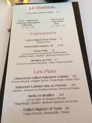 Menu photo 4 Le Central Bristol, RI