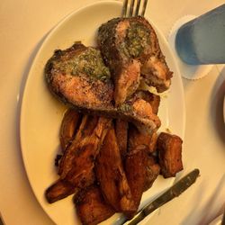 Better Luck Tomorrow - Salmon steak and frites