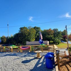 Twice A Town Taproom - Upper area, behind is more parking