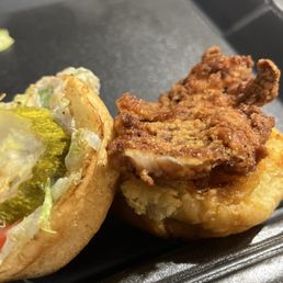 Fried chicken slider