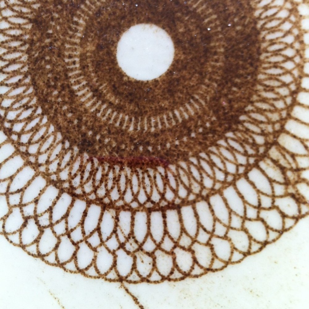 Torn Retina Productions - Silkscreen glass wall hanging - Retina Specialists Near Me - Spokane, Washington