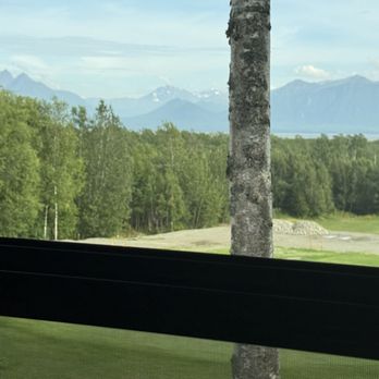Settlers Bay Golf Course - View outside my Rv dining room window - Golf Near Me - Wasilla, Alaska Settlers Bay Golf Course - View outside my Rv dining room window - Golf Near Me - Wasilla, Alaska