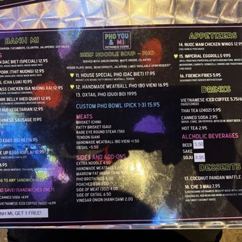 Pho You & Mi - Menu - Vietnamese Near Me - Las Vegas, Nevada