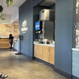 Self serve drink station. Self serve drink station.