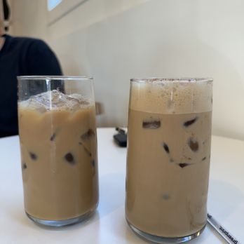 NUDAE Coffee - perfect company (right) & pumpkin spice latte (left) - Coffee & Tea Near Me - Costa Mesa, California NUDAE Coffee - perfect company (right) & pumpkin spice latte (left) - Coffee & Tea Near Me - Costa Mesa, California