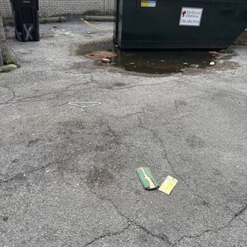 Family Dollar - unsanitary garbage cans and open dumpsters and standing water outside family dollar parking lot - Discount Store Near Me - Chicago, Illinois Family Dollar - unsanitary garbage cans and open dumpsters and standing water outside family dollar parking lot - Discount Store Near Me - Chicago, Illinois