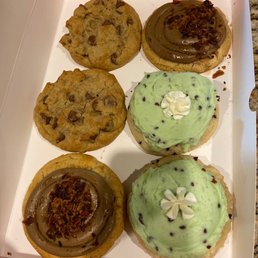 Chocolate chip, maple bacon, and mint chocolate chip!!! Chocolate chip, maple bacon, and mint chocolate chip!!!