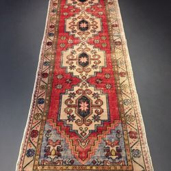 Anatolian Rugs - Vintage oushak runner rug