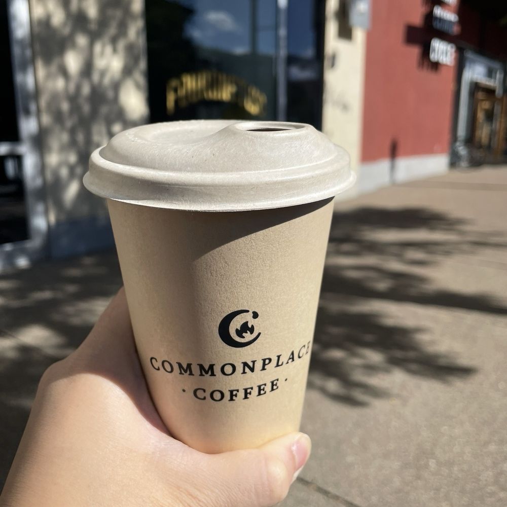 Commonplace Coffee - Sustainable cup made from plant fiber - Coffee & Tea Near Me - Pittsburgh, Pennsylvania Commonplace Coffee - Sustainable cup made from plant fiber - Coffee & Tea Near Me - Pittsburgh, Pennsylvania