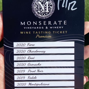 Monserate Winery - Wine tasting - Wineries Near Me - Fallbrook, California