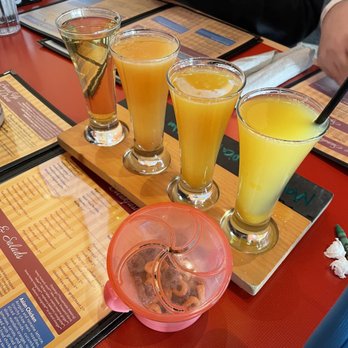 The Egg Bistro - Mimosa flight: ft my kiddos snack cup lol - Breakfast & Brunch Near Me - Virginia Beach, Virginia The Egg Bistro - Mimosa flight: ft my kiddos snack cup lol - Breakfast & Brunch Near Me - Virginia Beach, Virginia