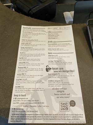 Menu photo 1 Green New American Vegetarian Phoenix, AZ
