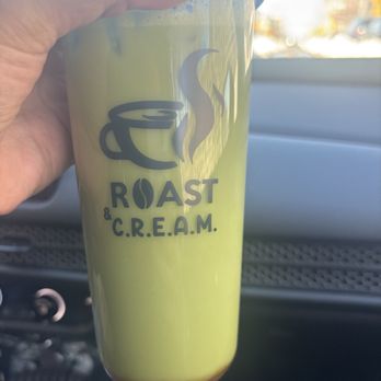 Roast & Cream - Iced out mango matcha - Cafes Near Me - Union City, New Jersey
