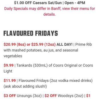 The Canadian Brewhouse - specials - Sports Bars Near Me - Lethbridge, Alberta