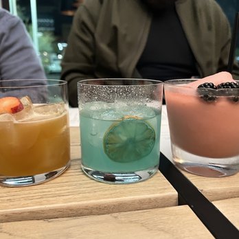 Saizon - Yellow: campos de frescas Blue: Saizon Margarita Pink: Berry Margarita - New American Near Me - Fresno, California Saizon - Yellow: campos de frescas Blue: Saizon Margarita Pink: Berry Margarita - New American Near Me - Fresno, California