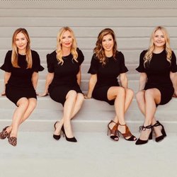 Modern Skin Solutions - Meet our team! Taylor Feldman (Injector), LaDonna Abouabsi (Injector), Erin Skufca (Owner/Esthetician), Sydney Olsen (Esthetician)
