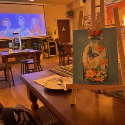 Movie night and paint by numbers Movie night and paint by numbers