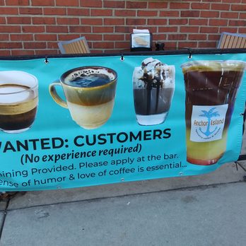 Anchor Island Coffee - Sign outside the coffee shop - Coffee & Tea Near Me - Kansas City, Missouri