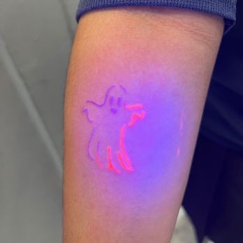 Ants Tattoo - Glow in the dark ghost tattoo - Tattoo Near Me - Tustin, California