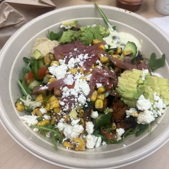 CAVA - Chicken bowl half arugula half rice - Mediterranean Near Me - San Diego, California CAVA - Chicken bowl half arugula half rice - Mediterranean Near Me - San Diego, California