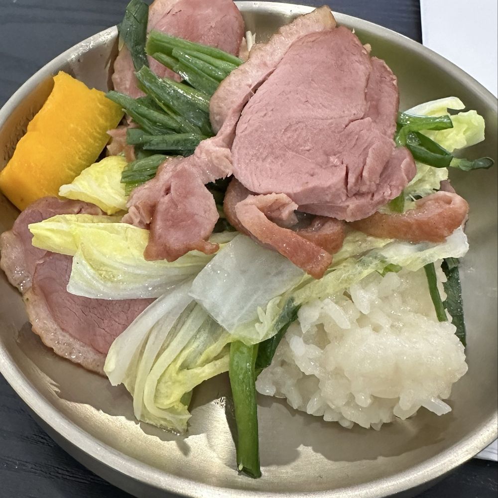 Steamed smoked duck. Delicate and moist. Steamed smoked duck. Delicate and moist.