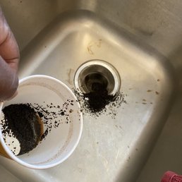 Coffee grounds in cups Coffee grounds in cups