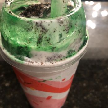 McDonald's - Hmmmm. This is the GROSS shamrock McFlurry that was handed to me at the ST RT7 Boca location. - Fast Food Near Me - Boca Raton, Florida