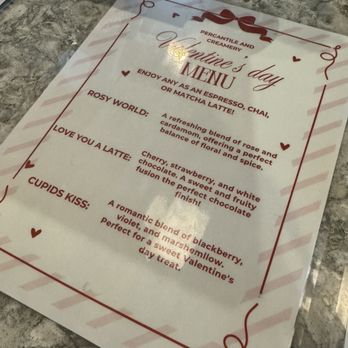 The Percantile and Creamery - Valentines Menu - Coffee & Tea Near Me - Concord, North Carolina The Percantile and Creamery - Valentines Menu - Coffee & Tea Near Me - Concord, North Carolina