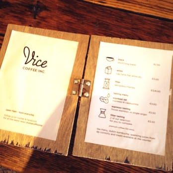 Vice Coffee - Simple, classy menu - it's all about the coffee - Cafes Near Me - Dublin, D