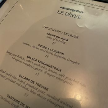Au Comptoir - Verrrrry different from the lunch menu. - French Near Me - Vancouver, British Columbia Au Comptoir - Verrrrry different from the lunch menu. - French Near Me - Vancouver, British Columbia