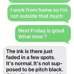 Scalp Prodigy - Text messages trying to resolve this situation