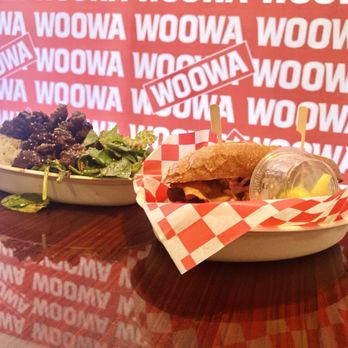 Woowa - Tteok Galbi and Spicy Chicken Sandwich were solid and pretty huge - Korean Near Me - Gardena, California Woowa - Tteok Galbi and Spicy Chicken Sandwich were solid and pretty huge - Korean Near Me - Gardena, California