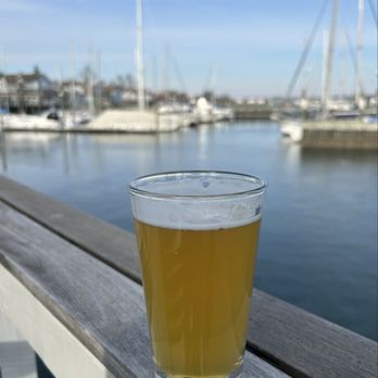 Shell & Bones Oyster Bar and Grill - Great patio view and great Headway IPA on tap. - Seafood Near Me - New Haven, Connecticut