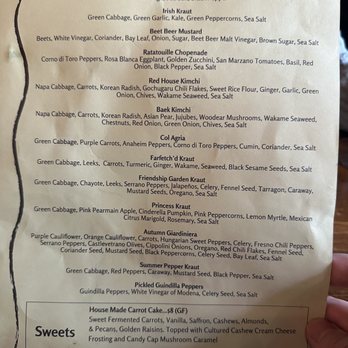 Fox Tale Fermentation Project - Menu - Specialty Food Near Me - San Jose, California