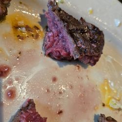 Chewy rare steak when I wanted medium rare