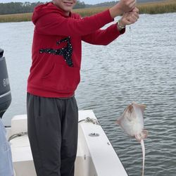 May River Excursions - Catching a Sting Ray with May River Excursions!