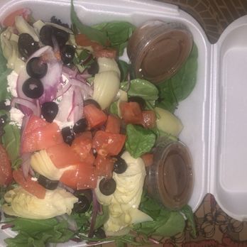 Pizza and More - Mediterranean salad. SO good! - Pizza Near Me - Vista, California