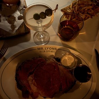 Mr. Lyons - Slow Roasted Prime Rib - Steakhouses Near Me - Palm Springs, California Mr. Lyons - Slow Roasted Prime Rib - Steakhouses Near Me - Palm Springs, California
